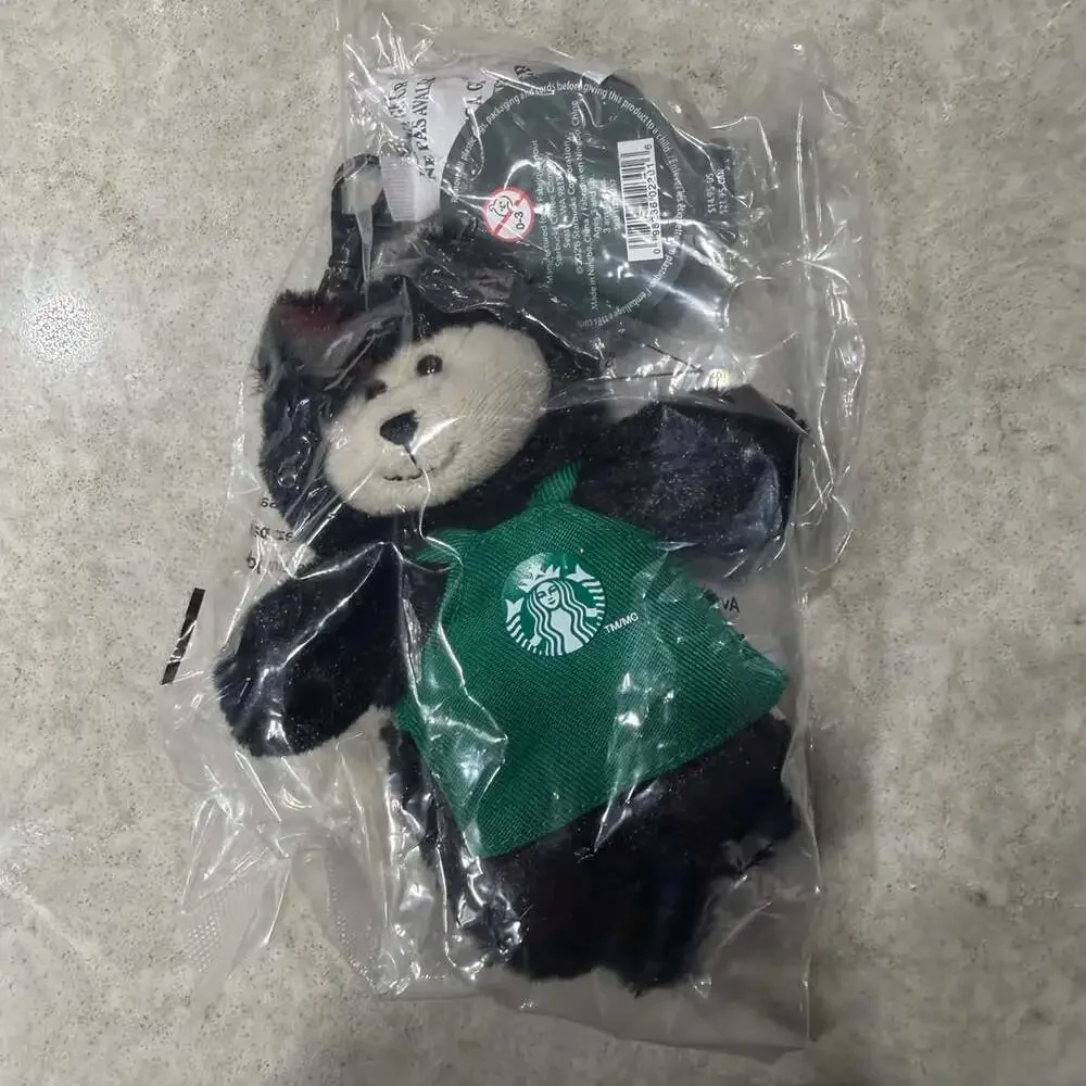 Starbucks Barista Bearista Bear Keychain Plush - Bewitch Edition (Black Cat)